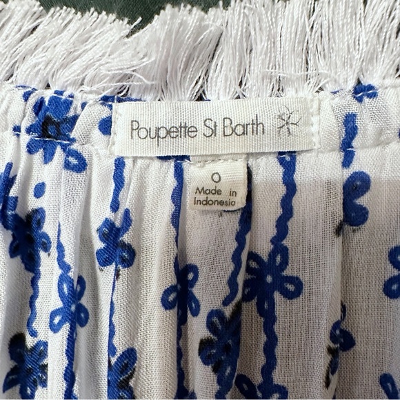 Poupette St. Barth Belinda Printed Dress Blue Size 0 - Picture 10 of 11